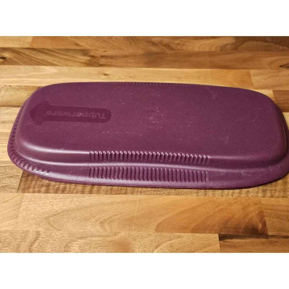 Tupperware Purple Microwave Pasta Maker Steamer Replacement Lid Only 7209A